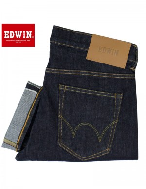 EDWIN JEANS ED55 RINSED RED SALVAGE